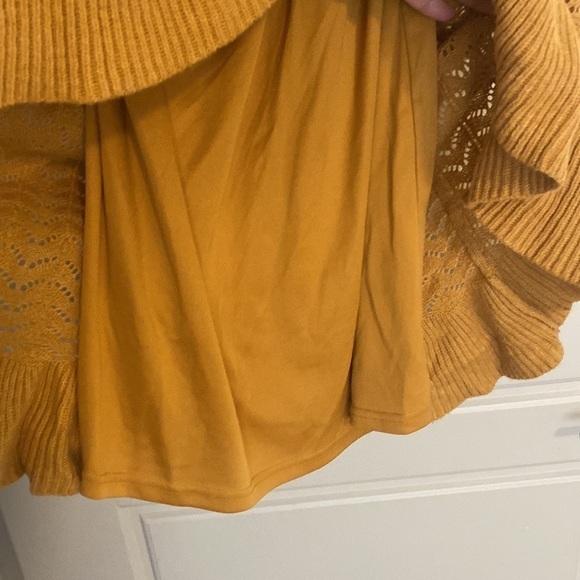 Happy X Nature Mustard Sweater Dress - Large - Picture 3 of 5